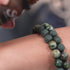 Teal Oceanic Jasper | Gunmetal | Lava Rock Diffuser Bracelet